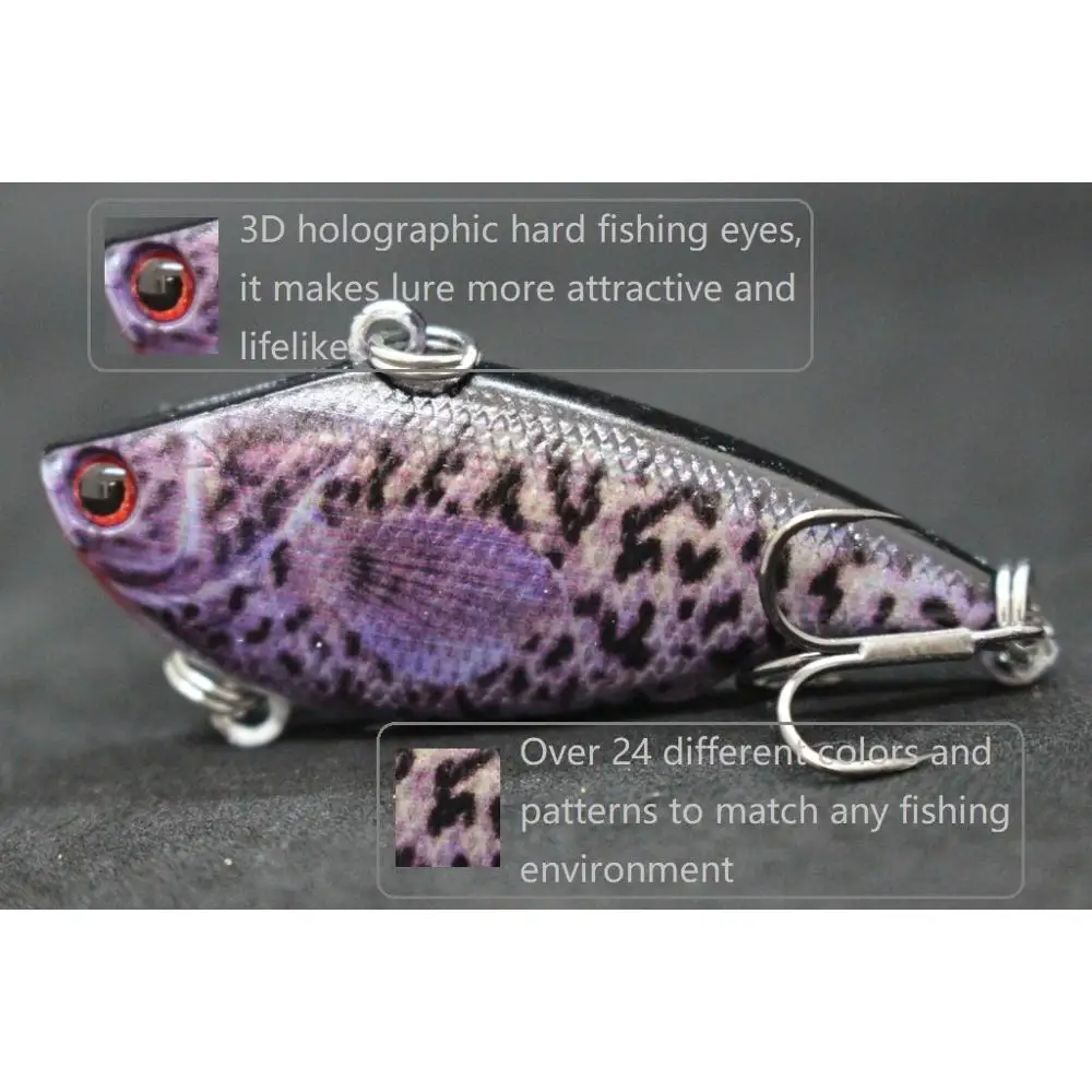 WLure-señuelo de pesca con diseño realista, anzuelos triples mejorados y anillos divididos de acero inoxidable, señuelo de acción ajustada, HL540 - imagen 5