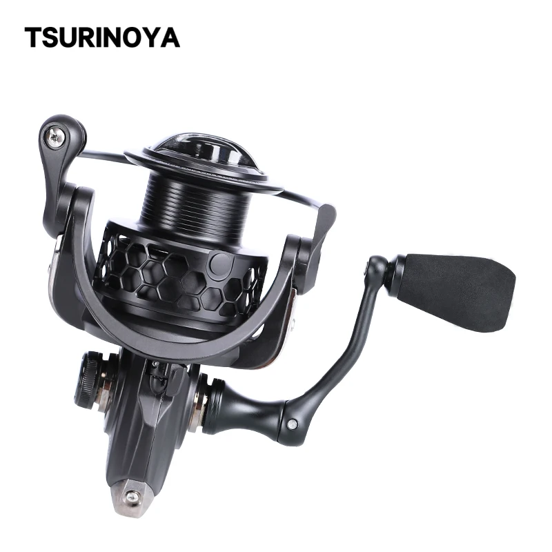 Tsurinoya-carrete de pesca giratorio NA 2000 3000, bobina de señuelo de pesca de carpa, de aluminio, 9BB 5,2: 1