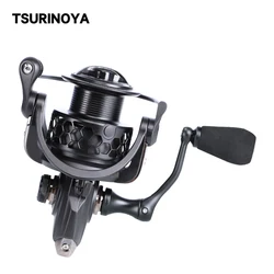 Tsurinoya-carrete de pesca giratorio NA 2000 3000, bobina de señuelo de pesca de carpa, de aluminio, 9BB 5,2: 1