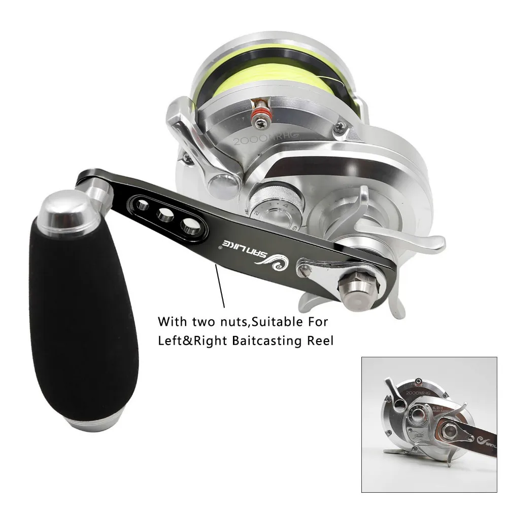 Mango de carrete baitcasting SANLIKE – Ambidiestro para Shimano/Daiwa - imagen 5
