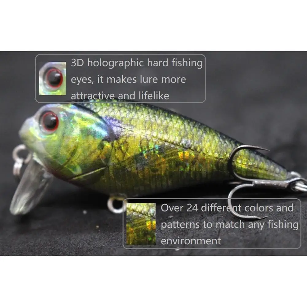 WLure-señuelo de pesca subsuperficie, cebo de 5,7 cm y 9,4g, sonido fuerte del agua para disparar, anzuelos de calidad realista, acción oscilante HC655 - imagen 3