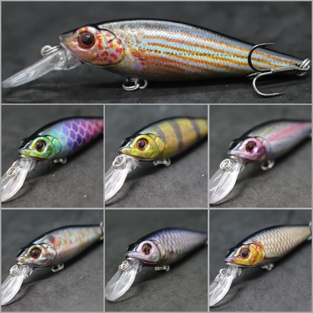 WLure-señuelos de pesca Crankbait, 13g, 9,5 cm, buzo poco profundo, 1,5 metros, Wobbler, pintura de piel Real, patrón realista, flotante apretado HC723 - imagen 2