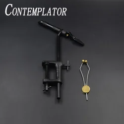 Vibrador de hierro con rotación de 360 °, herramientas de atado de moscas con soporte de bobina de disco estándar, fácil de operar, AA