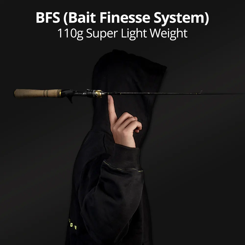 KastKing Valiant Eagle-caña de pescar ultraligera, caña de pescar giratoria Finesse de 1,43-1,68m con fibra de carbono 30T para pesca en corriente - imagen 3