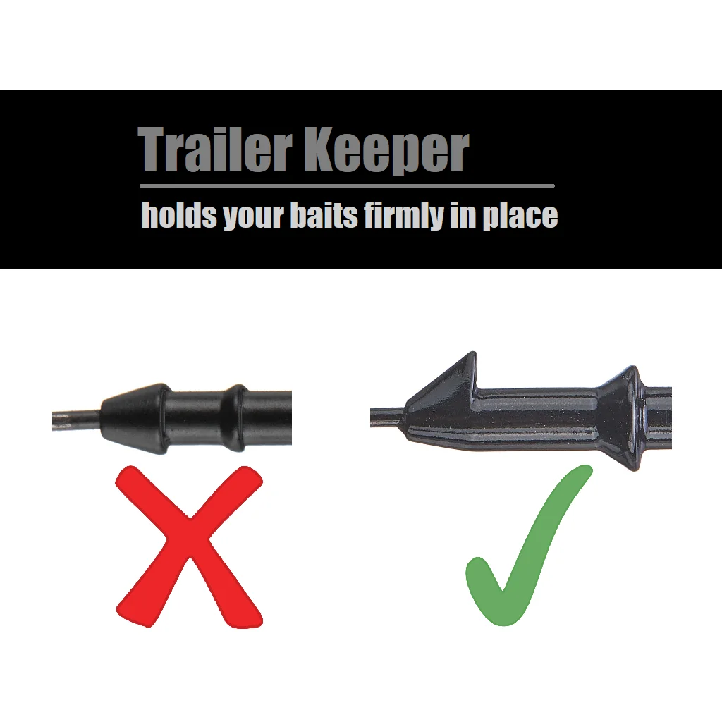 WLure-cabezal de fútbol sin malezas, 10 por paquete, protector de malezas de fundición larga, remolque, gancho resistente y afilado JH1P10 - imagen 5