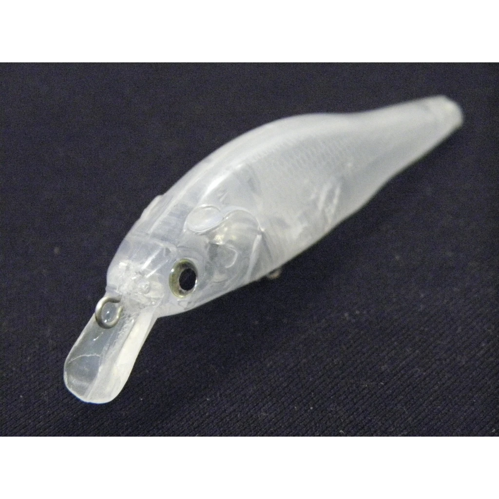 WLure-SEÑUELOS de pesca en aguas poco profundas, cebo Crankbait de cuerpo transparente de 8,5 cm, sin pintar, ideal para pintura de señuelos personalizados, UPM597 - imagen 3