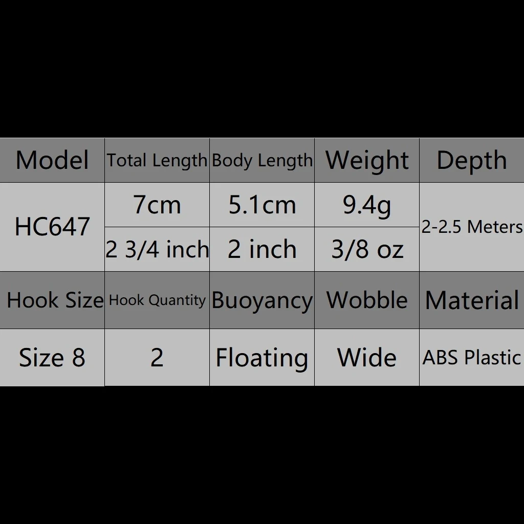 WLure-señuelo de pesca Crankbait, 9,4g, 7cm, fuerte traqueteo, medio buzo, Pintura Realista 2 #6, hoja de corte, gancho triple HC647 - imagen 5