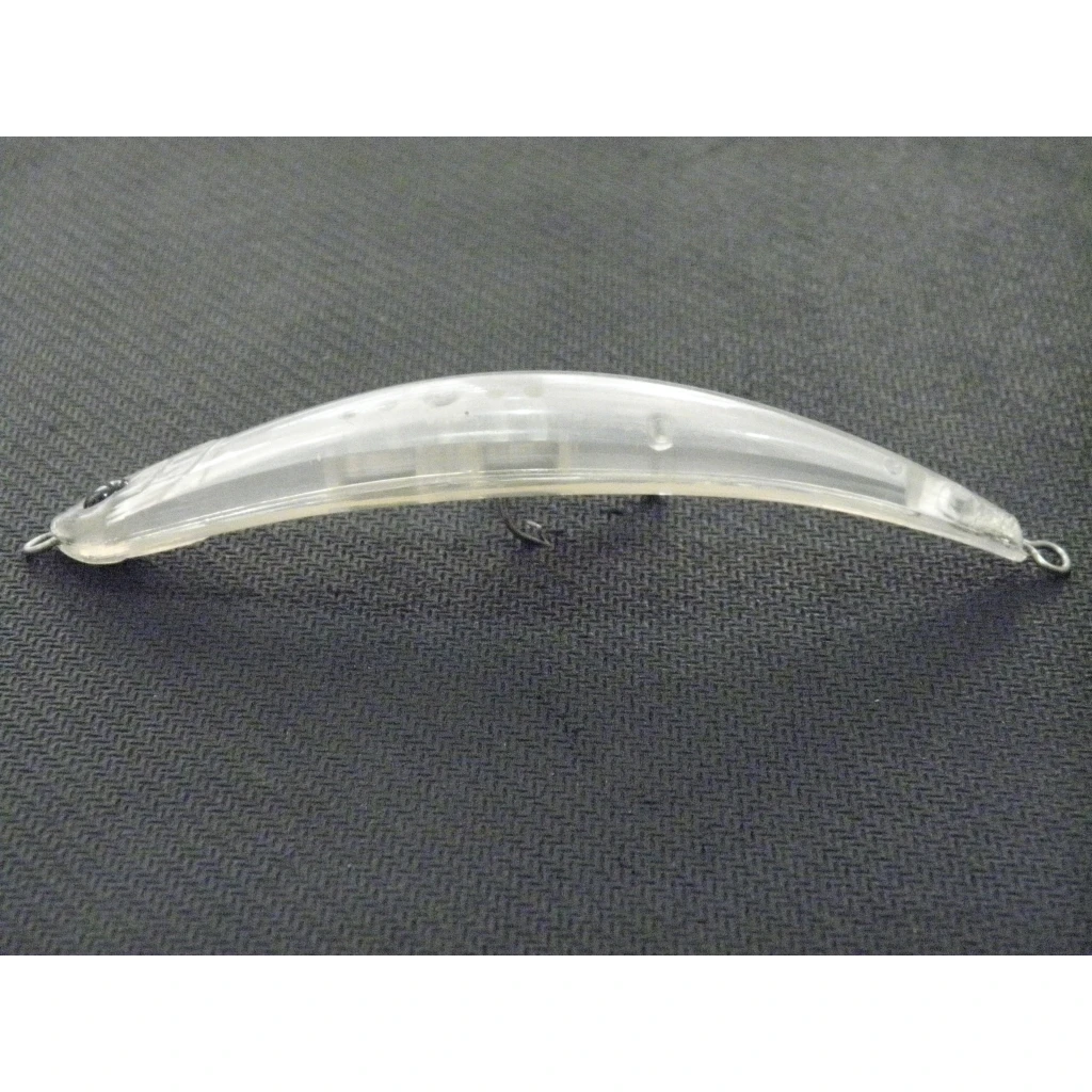 WLure-señuelo de pesca transparente para pececillos, cebo de pesca de 11,4 cm, teñido como pececillos, tipo cuerpo curvo, subsuperficie, 10 piezas, UPW625