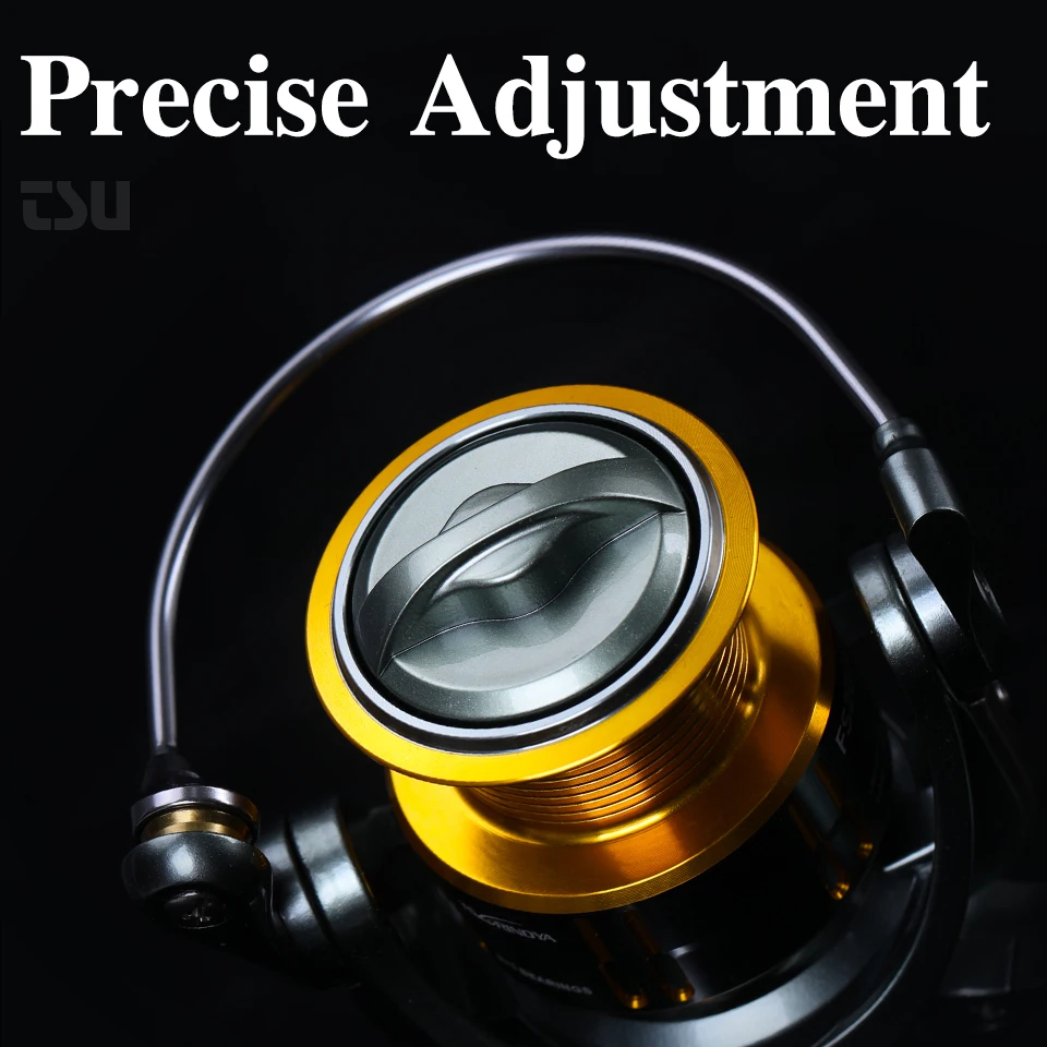 TSURINOYA-señuelo de pesca de fundición larga, accesorio FS 2000 3000, giratorio, máximo 7kg, potencia de arrastre 5,2: 1, carrete de señuelo de Lucio profesional - imagen 5