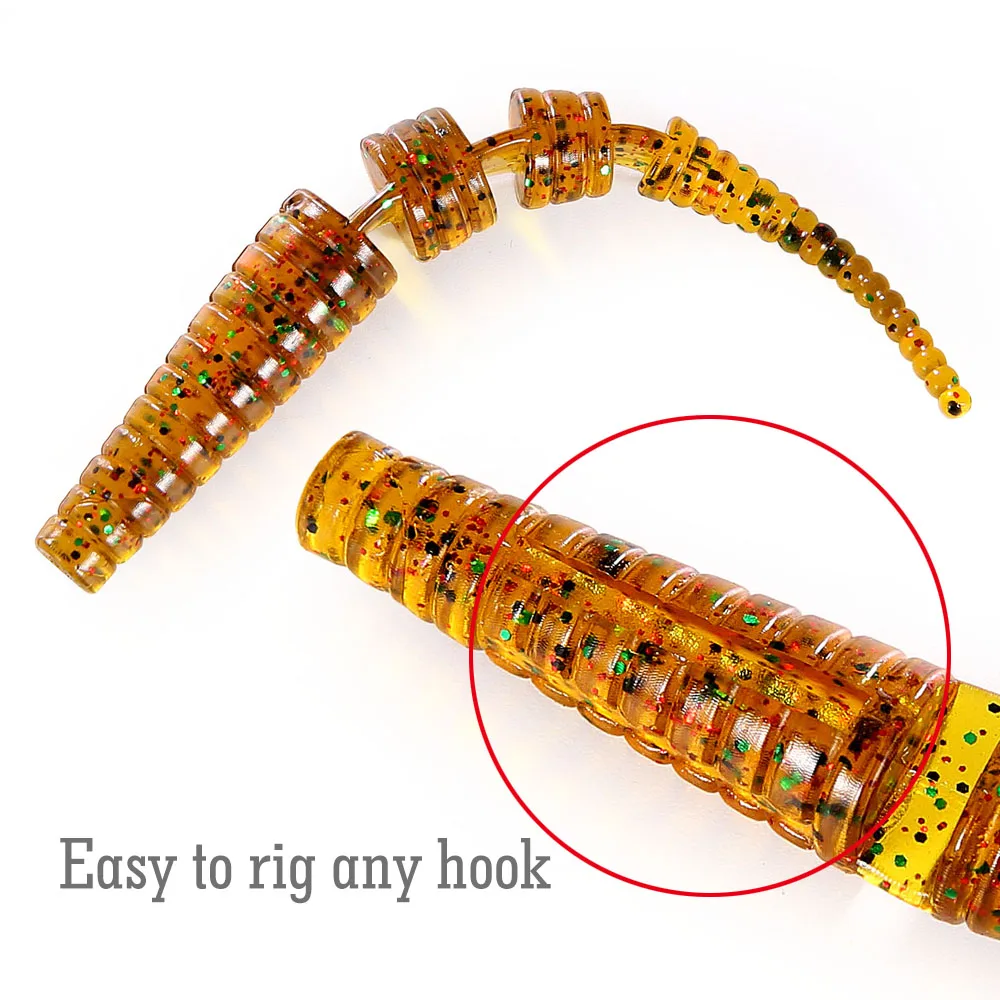 FSTK Wobblers Shad carpa cebo suave 6,5 cm 20 piezas lubina Pike Señuelos de Pesca cebos artificiales aparejos depredadores señuelo de plástico Pesca - imagen 5