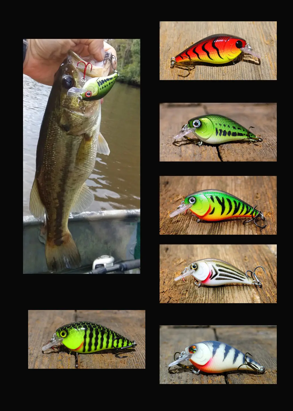 WLure-plantilla 3D de plástico duro para diminuto, Wobble, Jerkbait, Crankbait, UPHC15, V2 - imagen 2