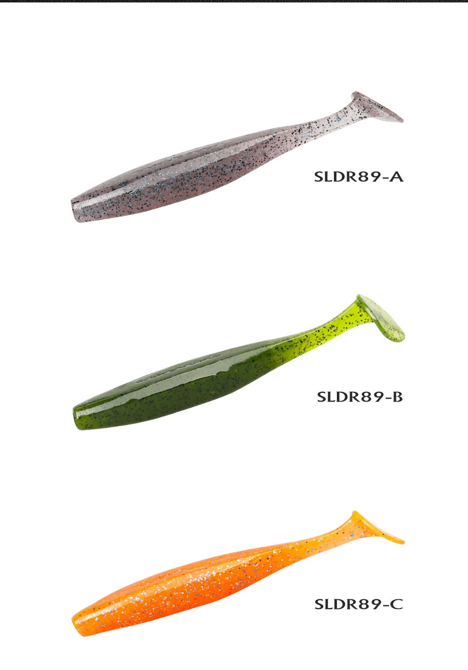 Explore el rango versátil de señuelos de pesca SLD89-A SLD89-B y SLD89-C para un rendimiento óptimo en diversas condiciones de pesca