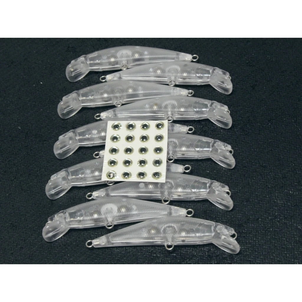 WLure 6,2 cm 4g 2021 modelo 10 por juego con ojos de pesca gratis apretado oscilante hundimiento sin pintar señuelo de pesca de pececillo UPM854 - imagen 2