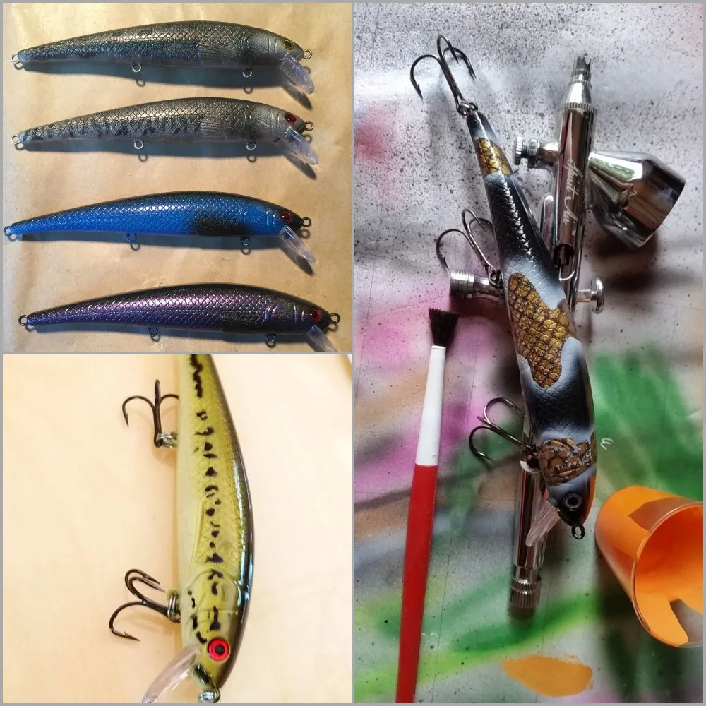 WLure 10 Jerkbait blanco oscilante – Cebo de pesca ABS duro - imagen 4