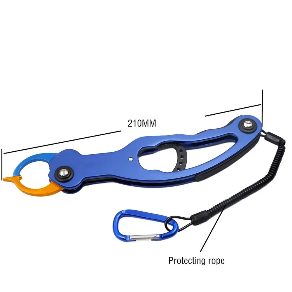 SANLIKE-Alicates de pesca de aleación de aluminio, pinza de bloqueo de gatillo portátil, herramienta de agarre, accesorios de aparejos de pesca - imagen 3