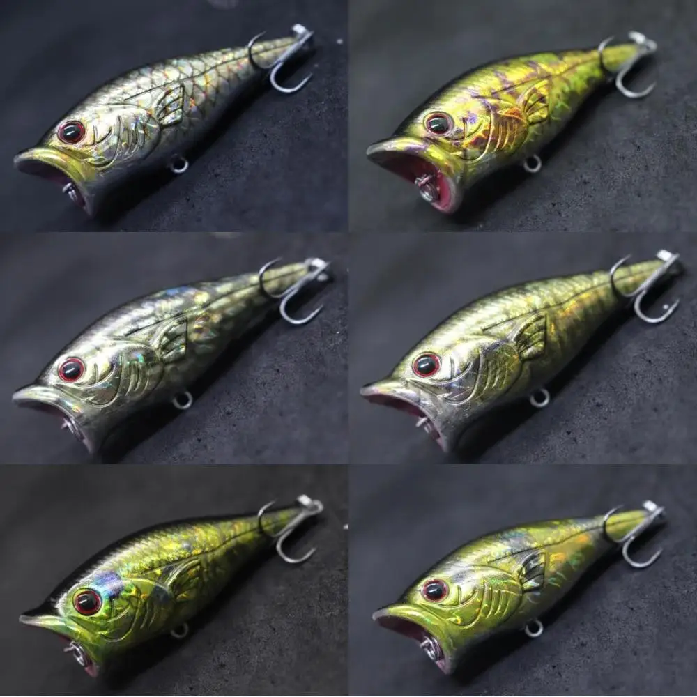 WLure-Señuelos de Pesca de 6cm y 10,5g en Zigzag, señuelo de agua dulce de lubina, colores realistas, HT626 - imagen 5