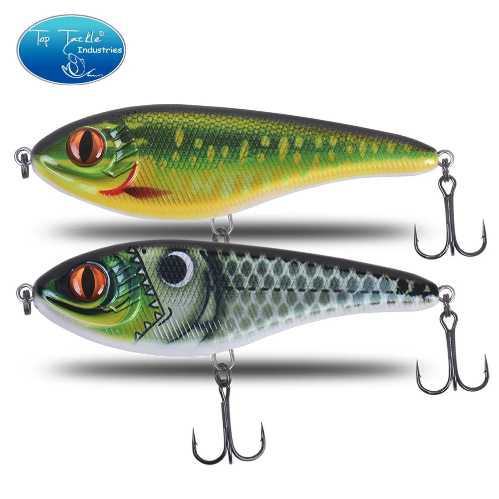 CF señuelo Jerkbait de hundimiento lento, 120mm-49g, 135mm-60g, Señuelos de Pesca, Musky Pike Slider Bass - imagen 2