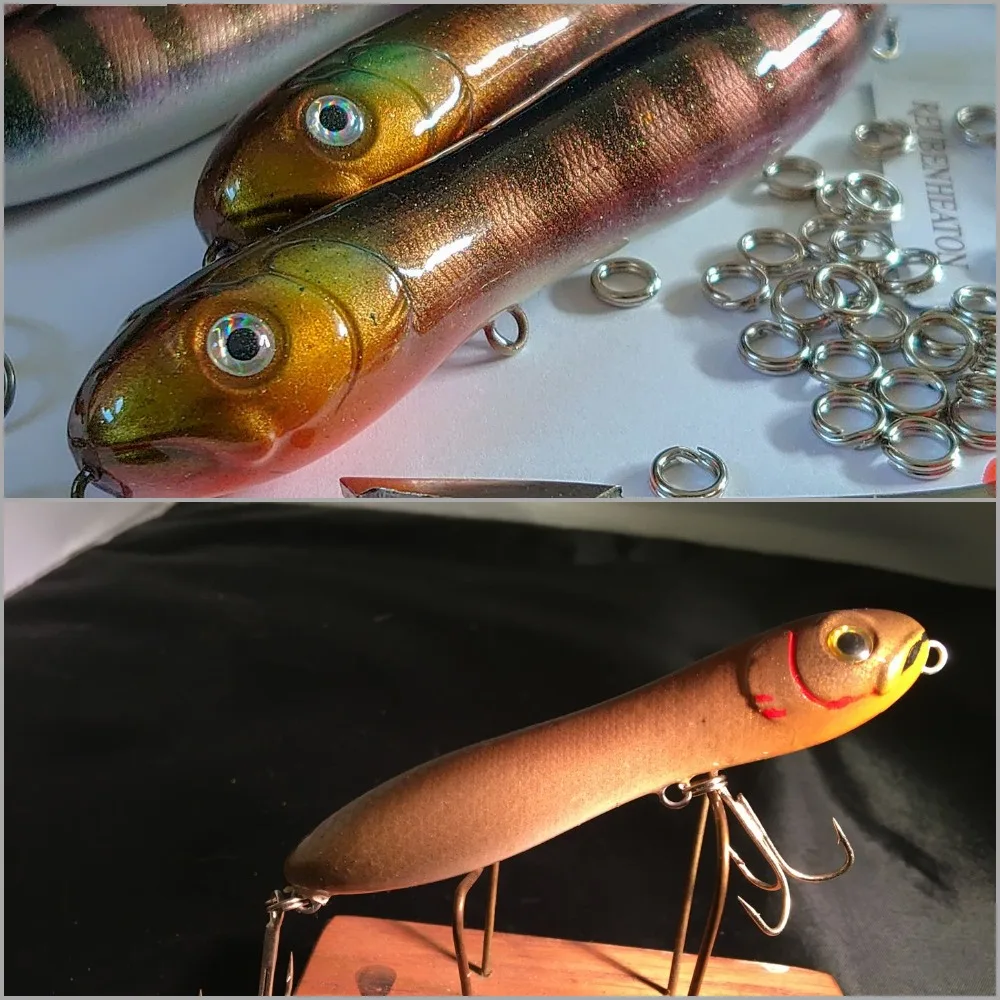 WLure-señuelo transparente en blanco para pesca, 15g, 10cm de largo, Topwater Popper, 10 por paquete, cebo para caminar, UPW769 - imagen 5