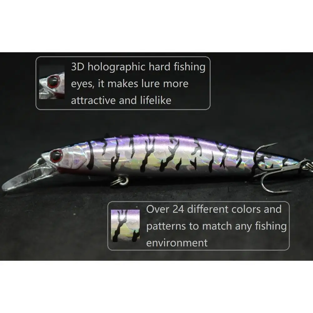 WLure-Señuelos de Pesca Jerkbait, 13,5g, 11,4 cm, transferencia de peso para lanzamiento de larga distancia, Twitch 2 #4, gancho triple M673 - imagen 3