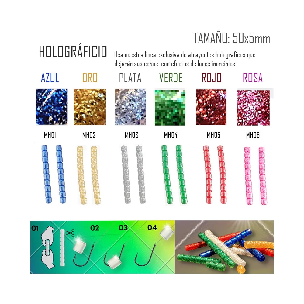 Stick ADC Atrayente holografiado para bogas, luninas y palometas - imagen 3