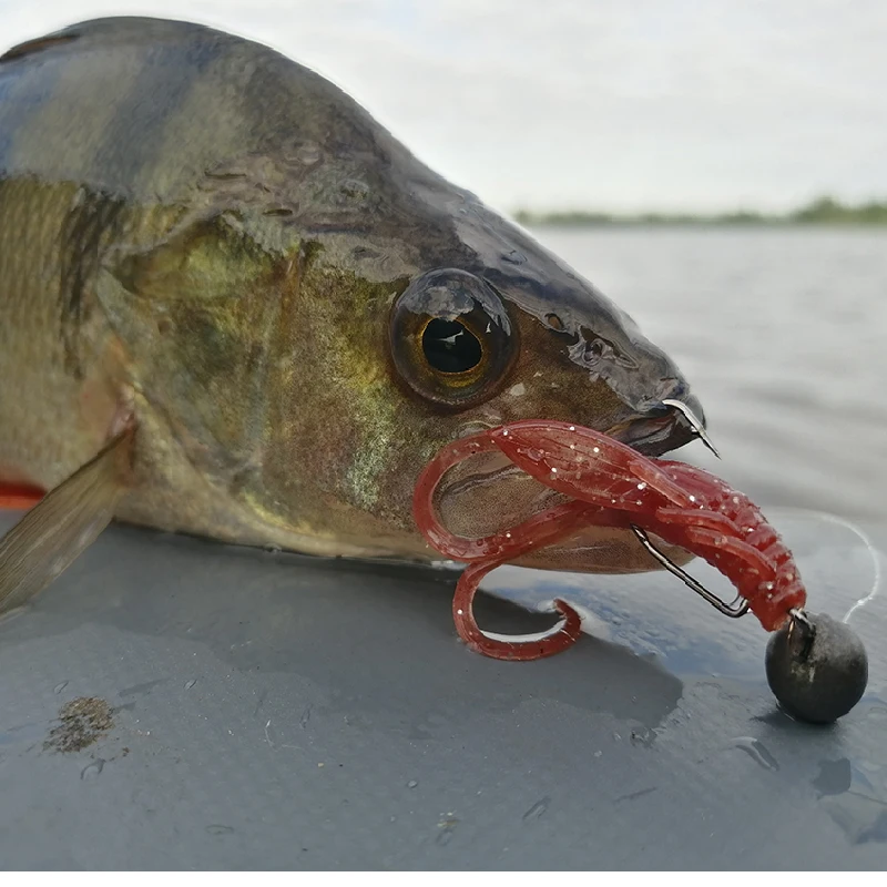 ESFISHING-cebo de placticas blandas HOG40, 45mm, 0,8g, camarones, cangrejo, aromas inyectados, sales, Pesca en hielo, Mini aparejos de Pesca - imagen 5