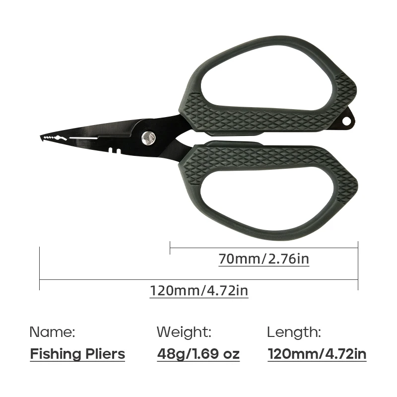 LETOYO Alicates de pesca multifunción inox: cortar anillas PE - imagen 5