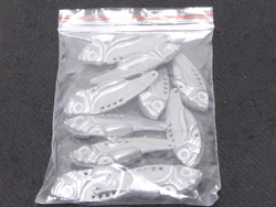 WLure señuelo de hoja VIB de metal sin pintar para depredadores