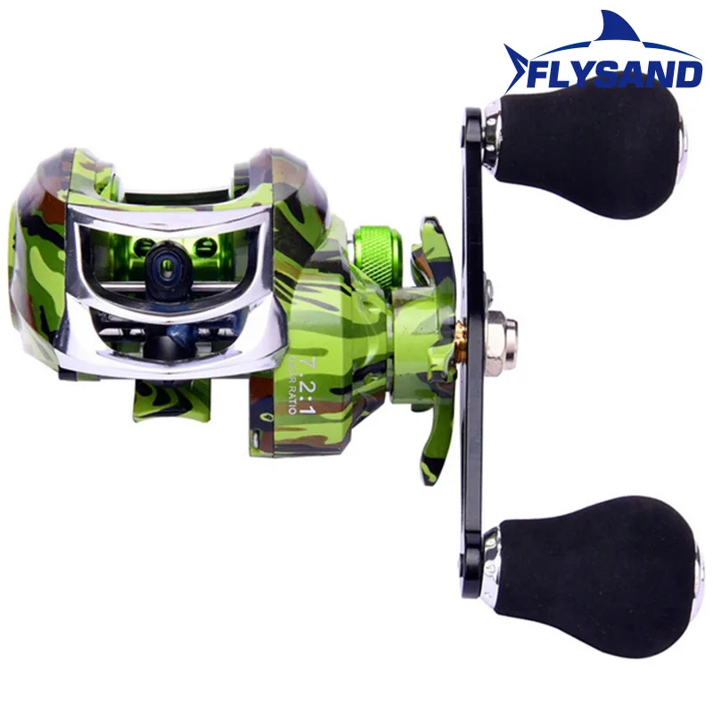Carrete Baitcasting FLYSAND – 18+1 rodamientos, freno magnético 22lb - imagen 4