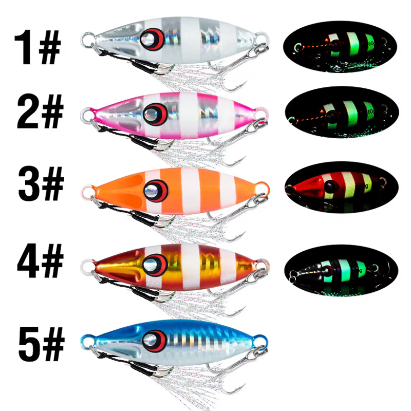 Jig Slow Pitch metálico fundido para pesca costera - imagen 4