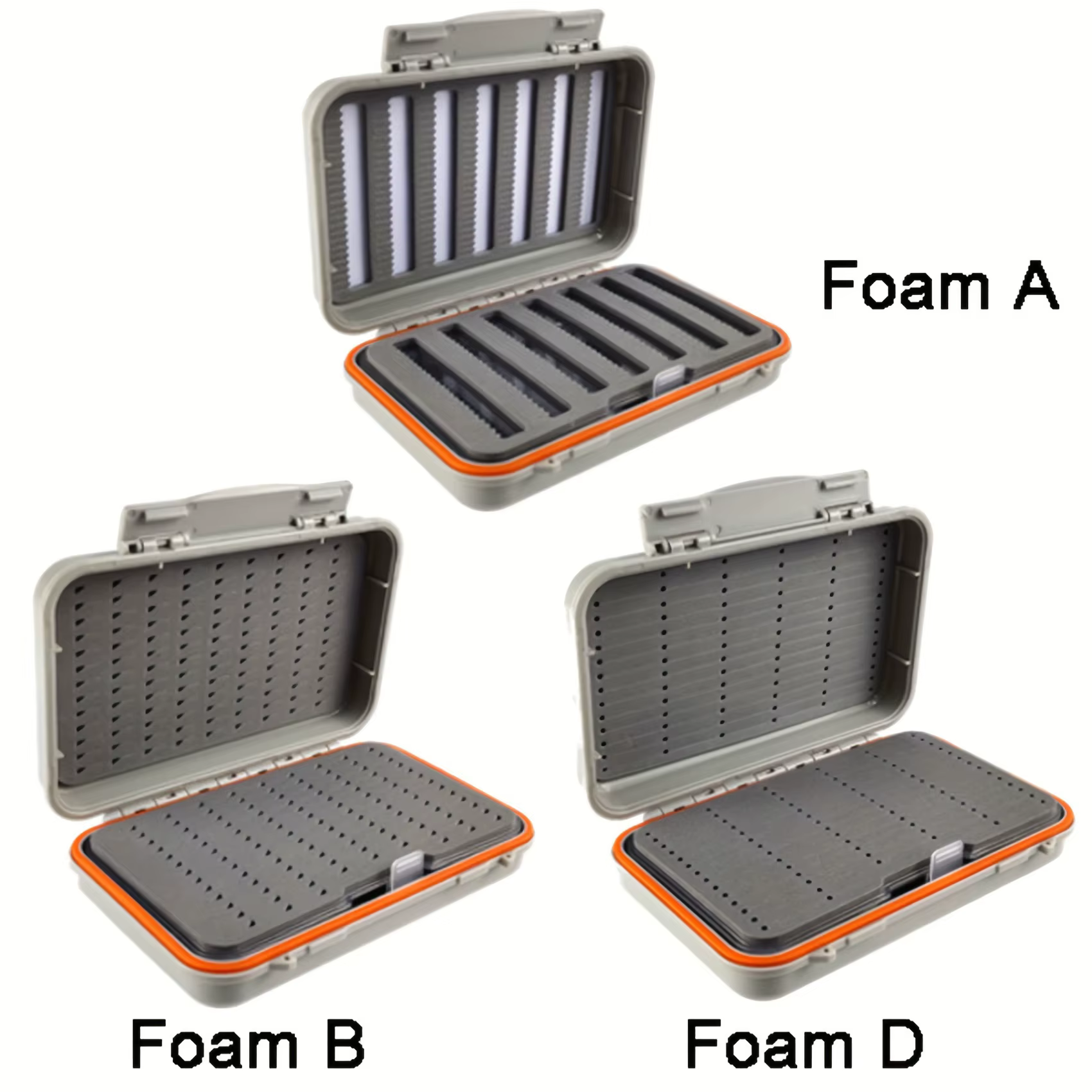 Aventik caja de pesca impermeable doble cara con bandeja y espuma