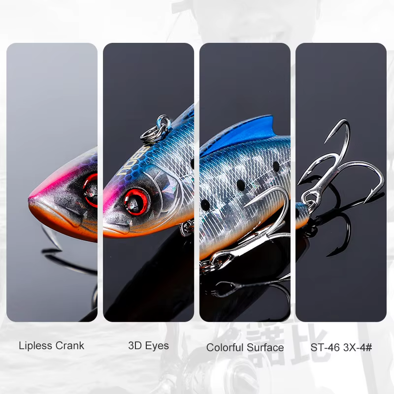 Crankbait sin labios NOEBY Heavy Rattlin – Vibración para agua salada - imagen 3