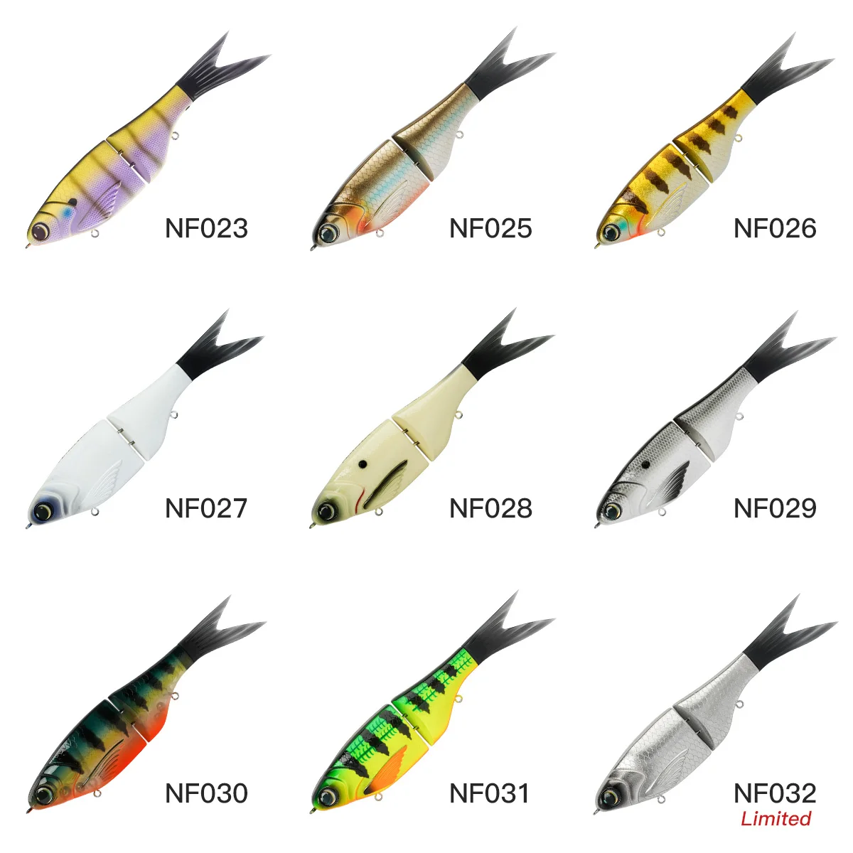 NOEBY AMATA Shad Glide Swimbait señuelo articulado hundimiento lento - imagen 5