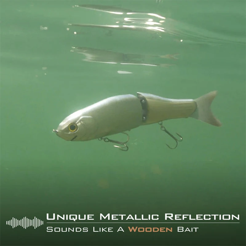 Gomexus Cyberbait 240 Swimbait Glide de aluminio con labio y colas - imagen 2
