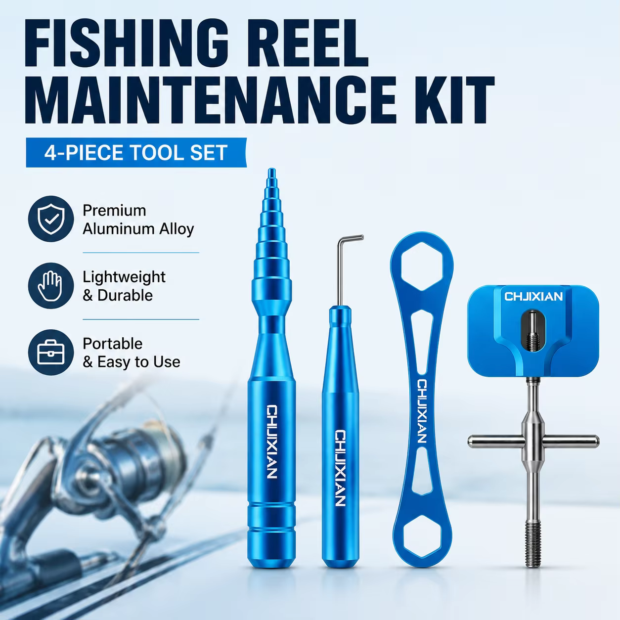Kit Herramientas Mantenimiento Carretes Spinning Baitcasting - imagen 2