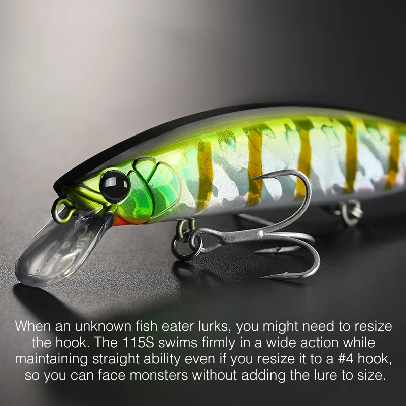 Tsurinoya 115S Jerkbait – 11.5cm 20g hundido para lucio - imagen 3
