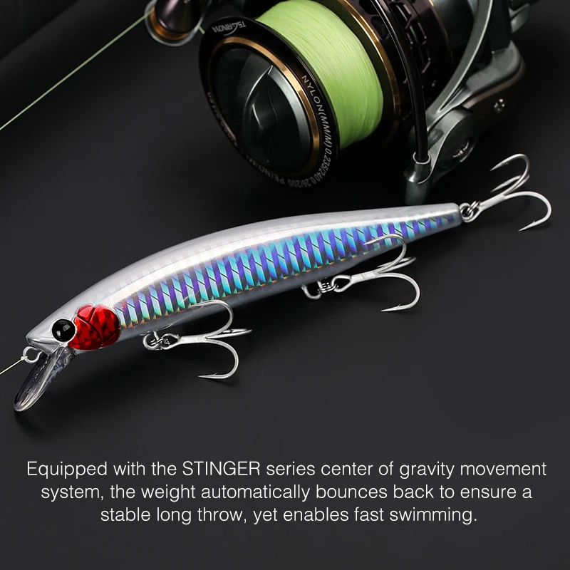 Tsurinoya 115S Jerkbait – 11.5cm 20g hundido para lucio - imagen 2