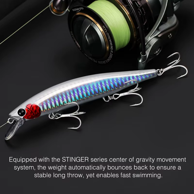 Tsurinoya 115S Jerkbait – 11.5cm 20g hundido para lucio - imagen 2