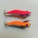 Señuelo chipiron artesanal equilibrado pesca nocturna rojo o naranja - imagen 2