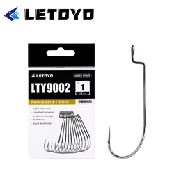 Anzuelos de tornillo con púas LETO – Acero negro para carpa