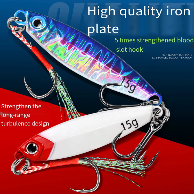 Cuchara de metal para jigging lubina – Señuelo fundido efectivo - imagen 4