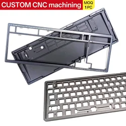 Teclado mecánico 3D de aluminio anodizado con mecanizado CNC