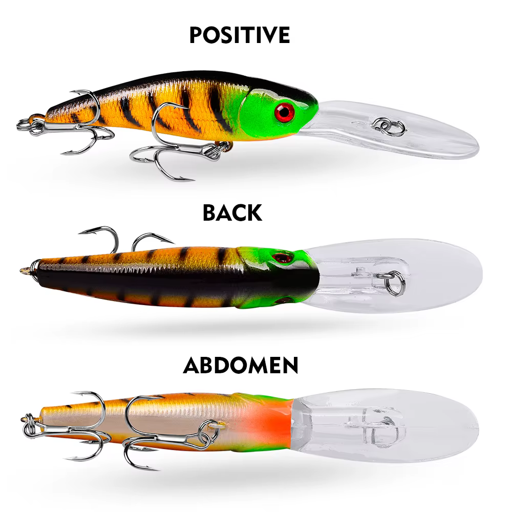 Señuelo swimbait hundido con anzuelo triple para lubina y Walleye - imagen 4