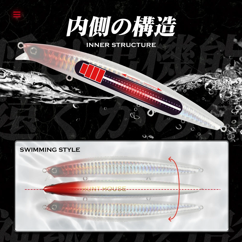 Señuelo flotante Hunthouse Minnow – Lanzamiento equilibrado - imagen 2