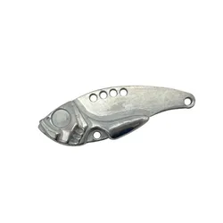WLure señuelo de hoja VIB de metal sin pintar para depredadores