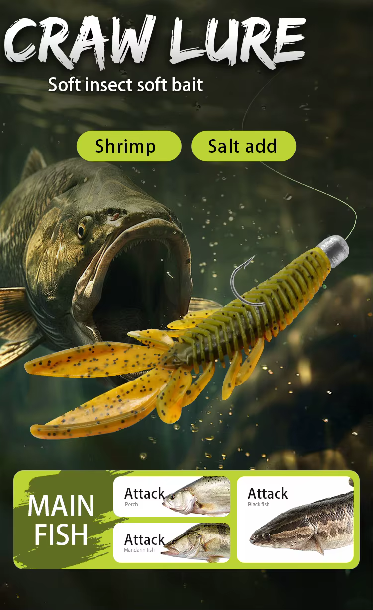 ESFISHING Craw vista lateral con detalle de la cola
