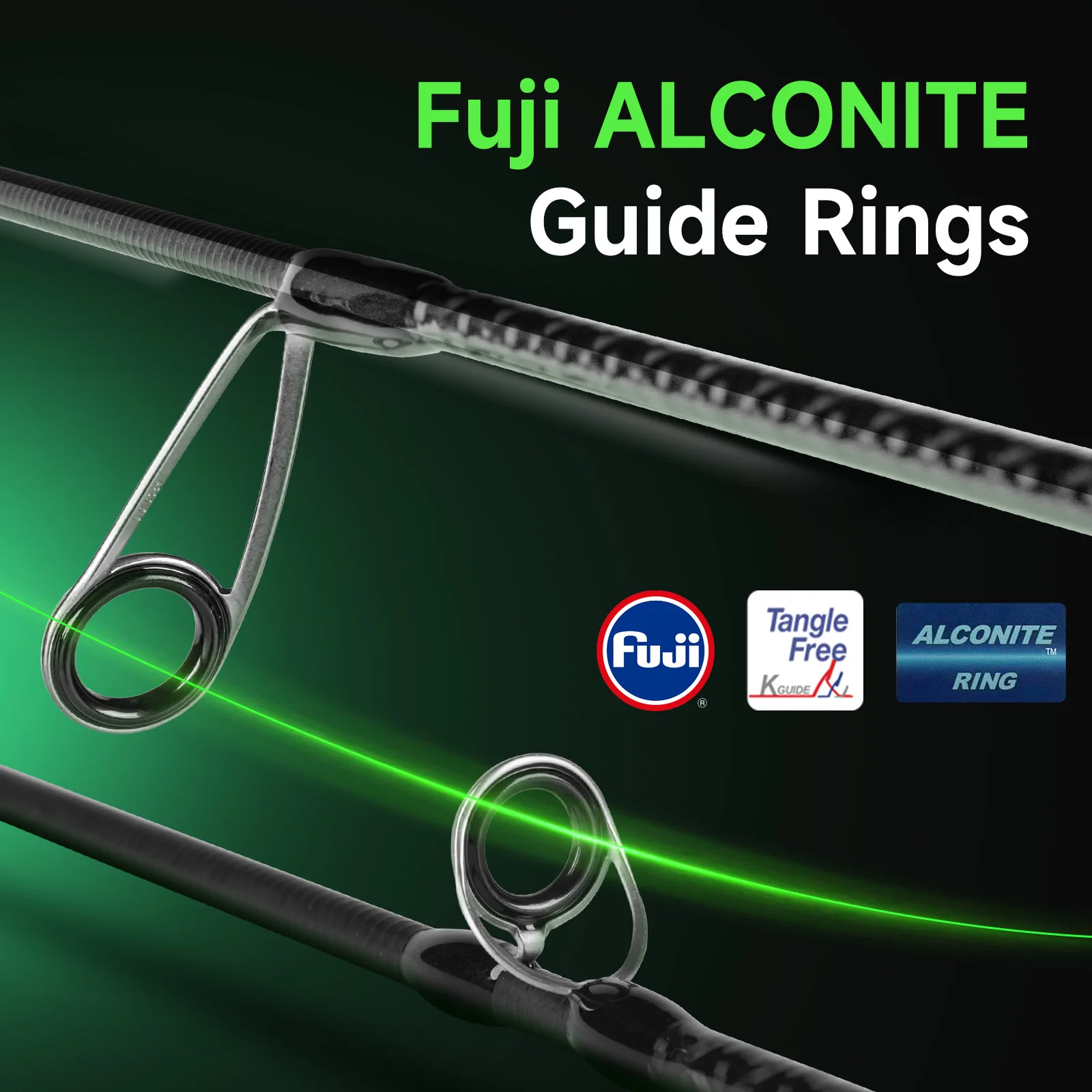 Caña ultraligera HANDING Skull Wolf Fuji A Ring – BFS - imagen 5