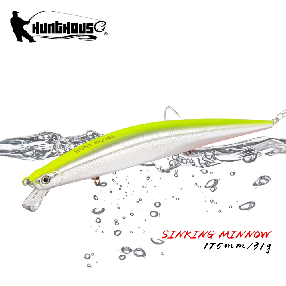 Jerkbait Minnow Hunthouse Tide Flyer 175 mm para lubina y lucioperca