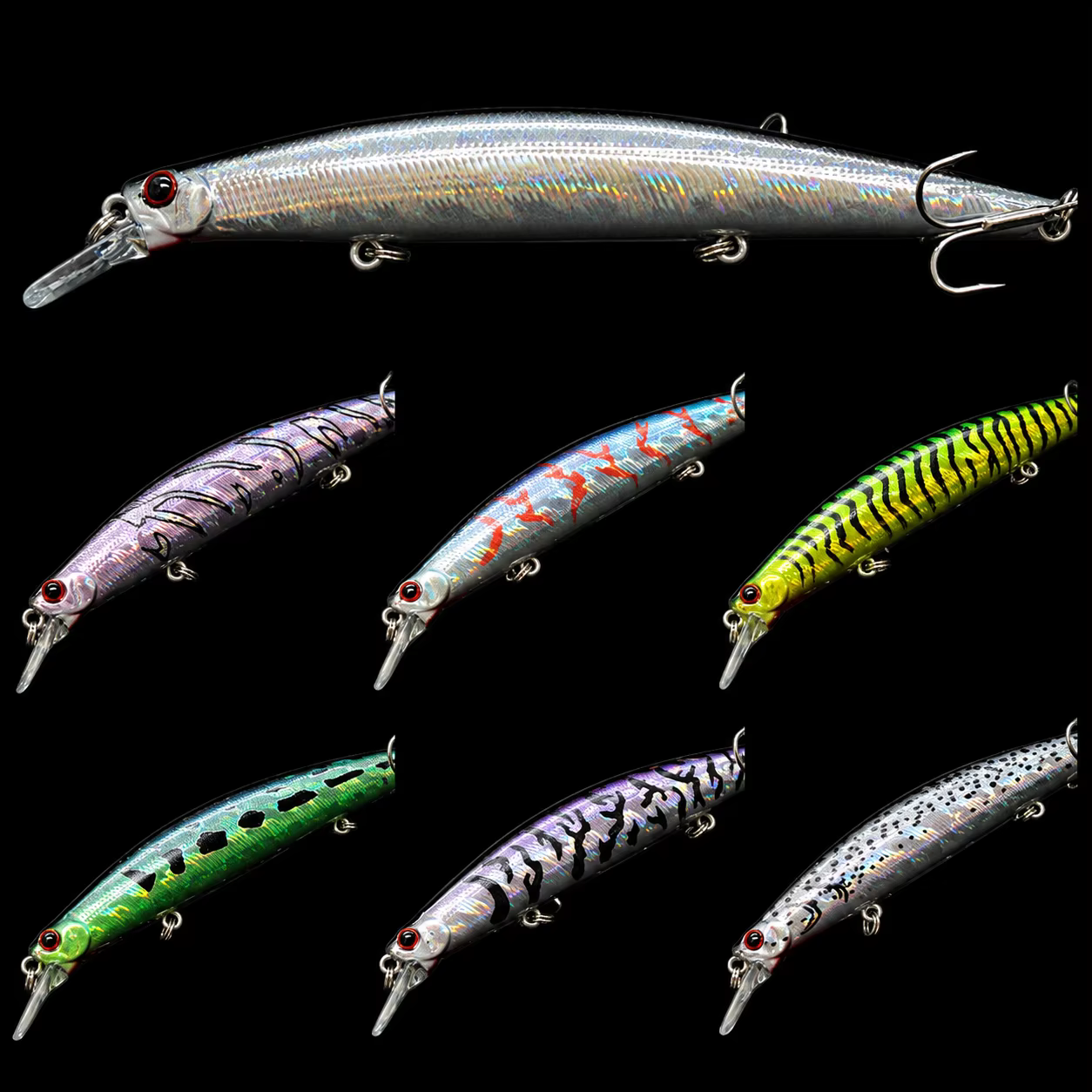 WLure M672 - Señuelo minnow, Jerkbait flotante para pesca deportiva - imagen 3