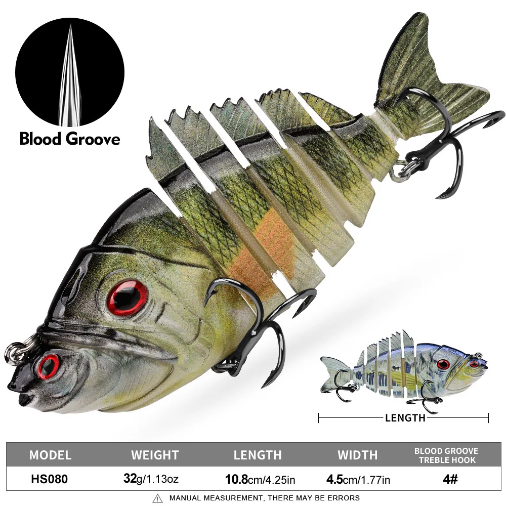 Señuelo duro multiatriculado LHFSH – Swimbaits hundimiento lento lubina - imagen 4