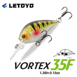 LETOYO Mini Crankbait UV Glow flotante – señuelo minnow para trucha